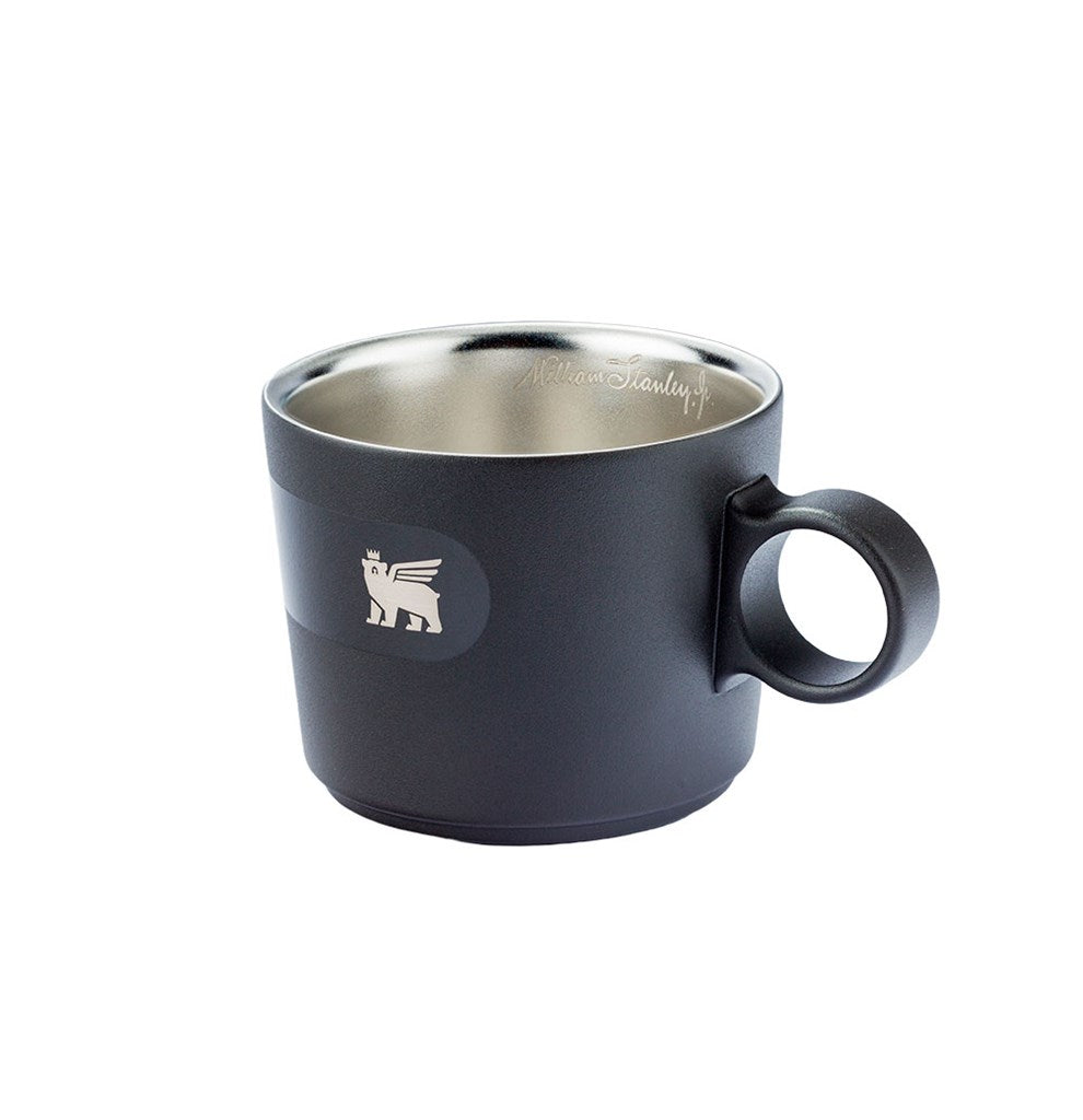 Caneca Daybreak Cappuccino com Pires Stanley Matte Black | 192ML