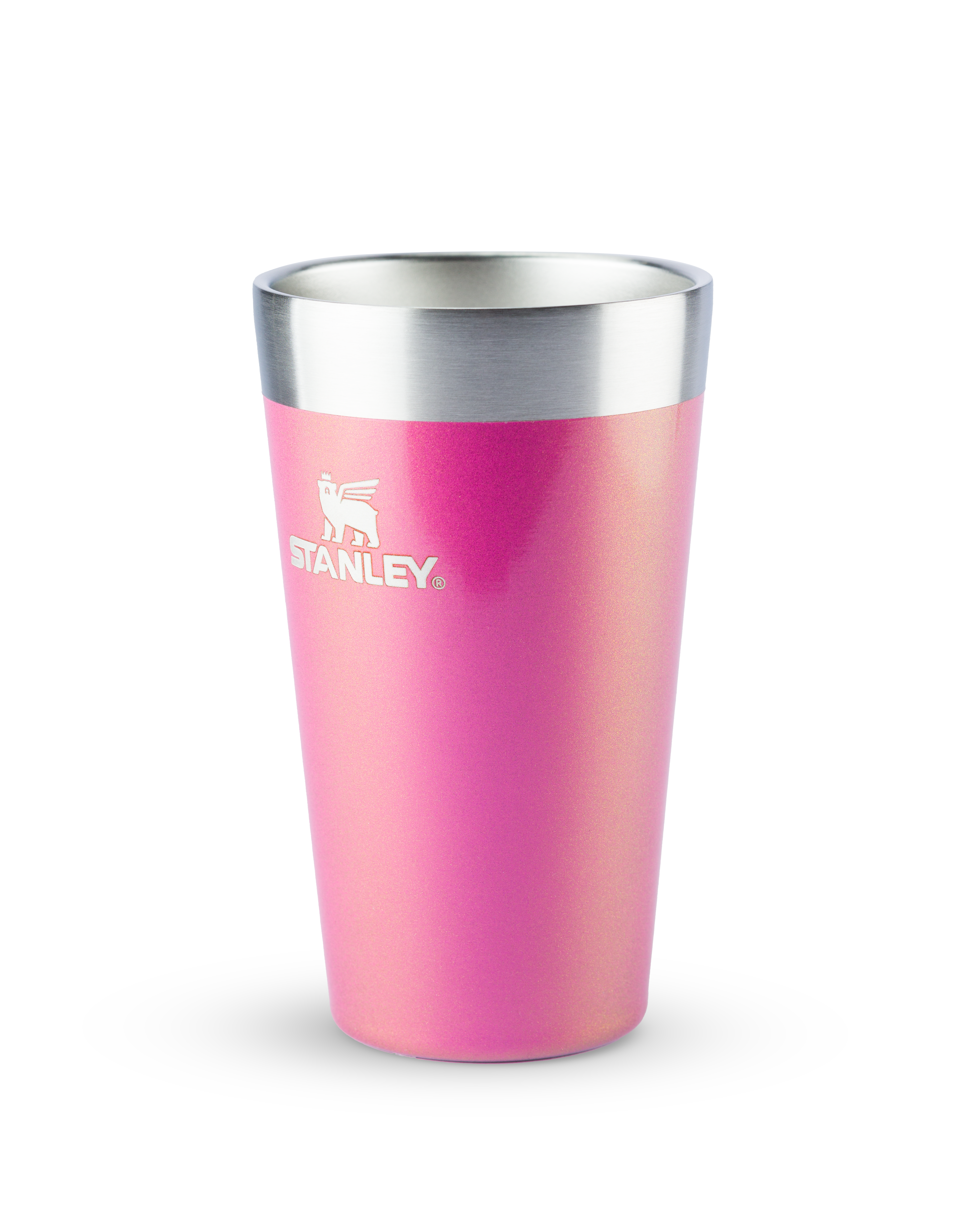 Copo Térmico de Cerveja Stanley Dazzle Pink Shimmer  | 473ml