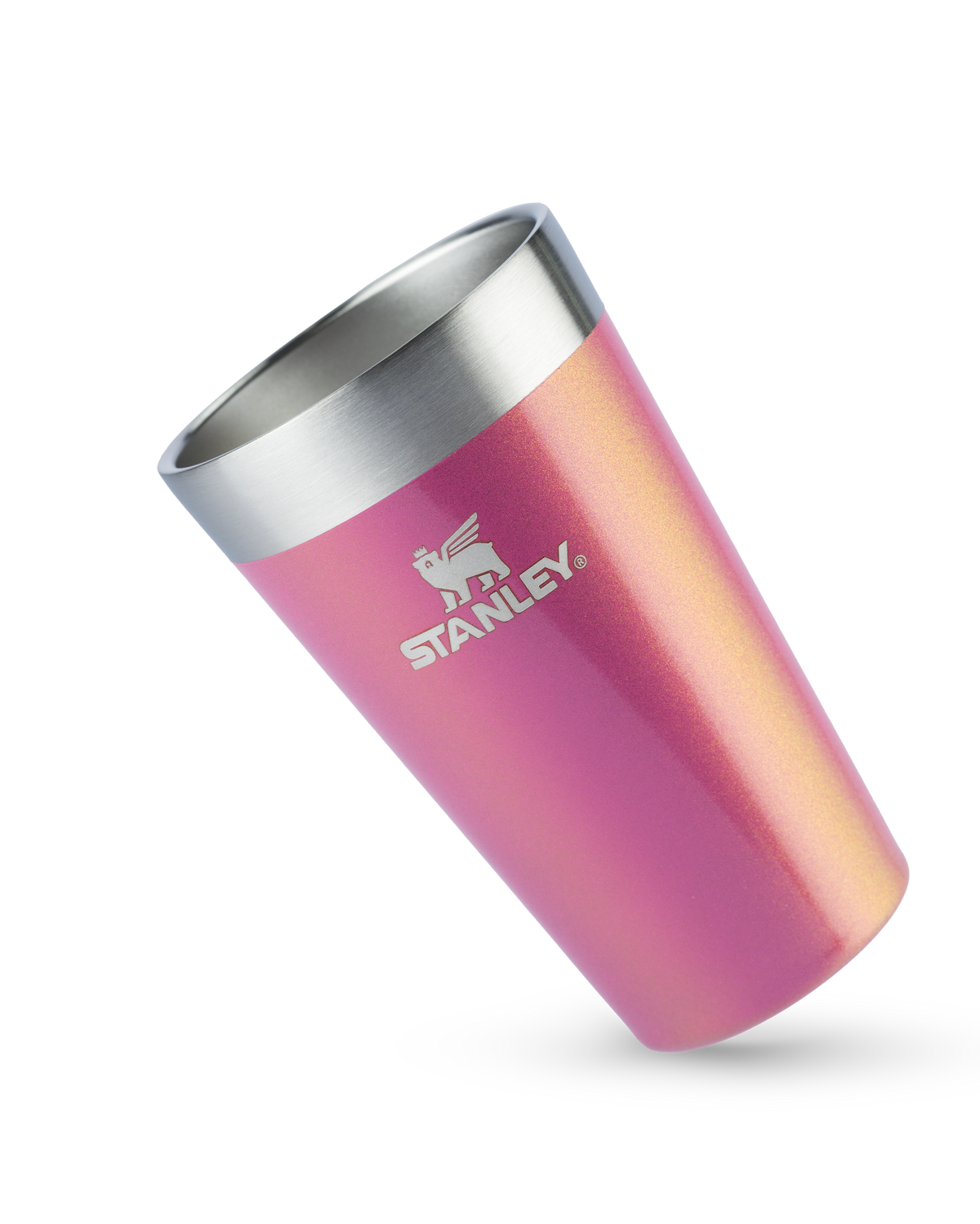 Copo Térmico de Cerveja Stanley Dazzle Pink Shimmer  | 473ml