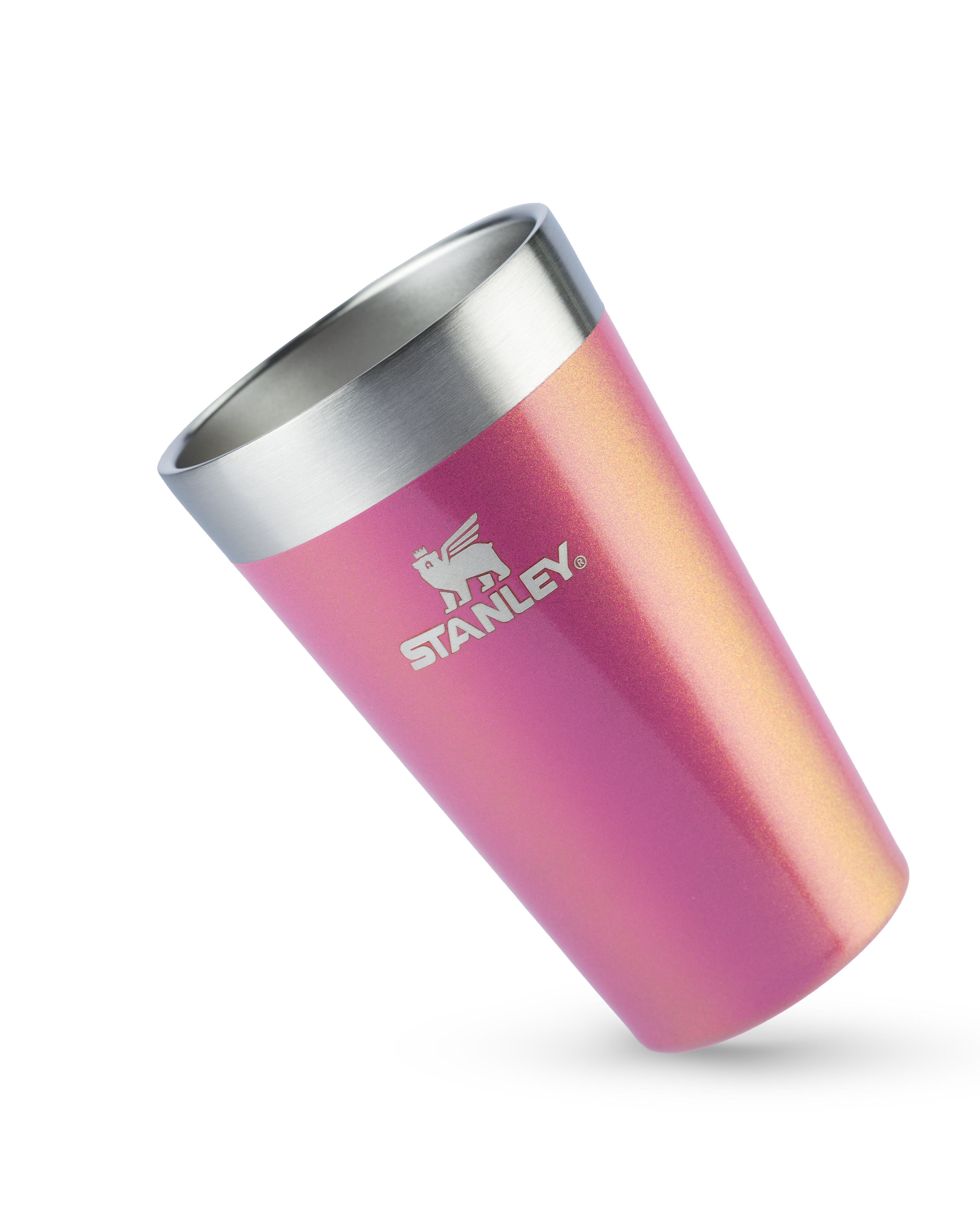 Copo Térmico de Cerveja Stanley Dazzle Pink Shimmer  | 473ml