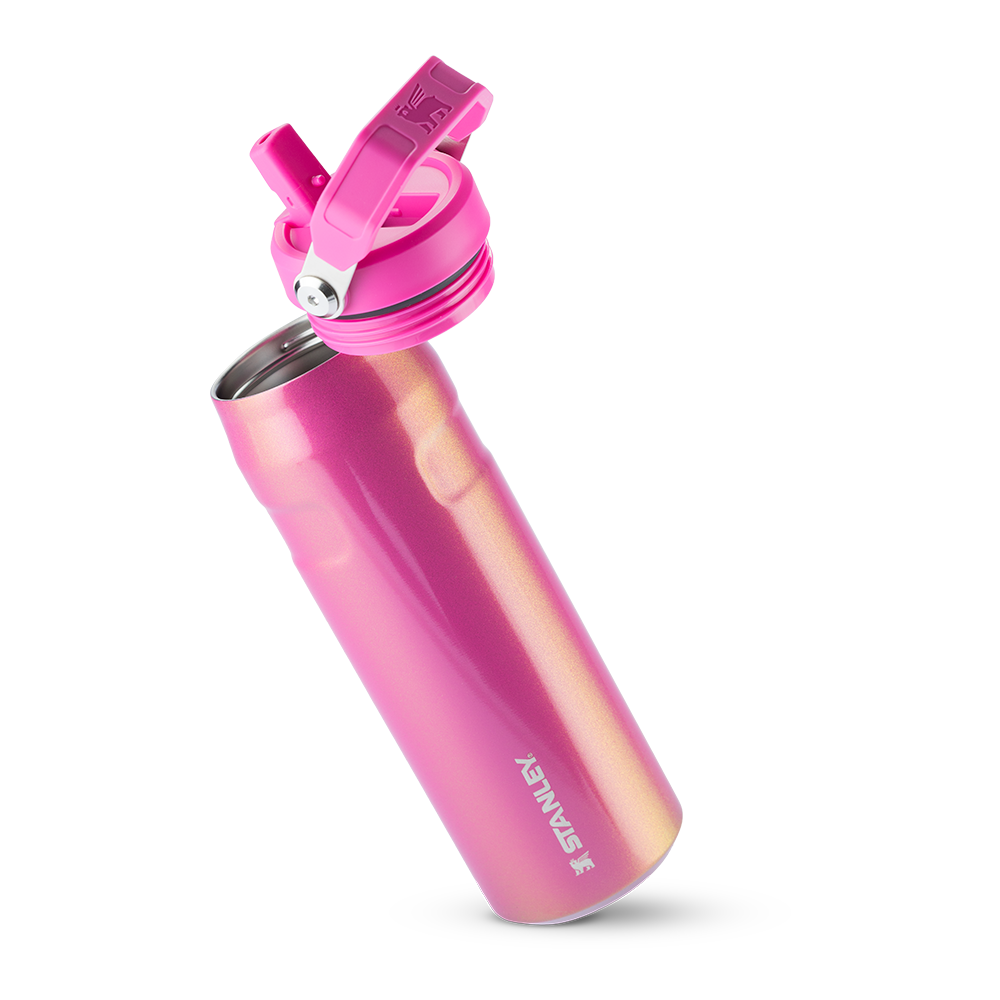 Garrafa Térmica Aerolight Flip Straw Stanley Dazzle Pink Shimmer | 710ML